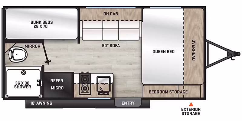 2025 Forest River Aurora Light 16BHX - Image 2