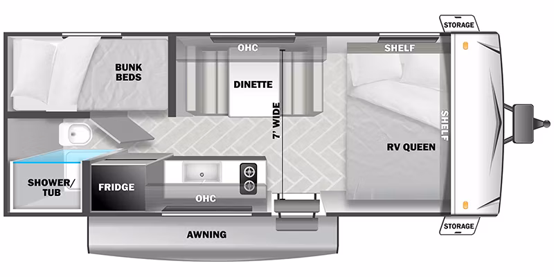 2025 Forest River EVO Southwest Camping Edition 171BHCE - Image 1