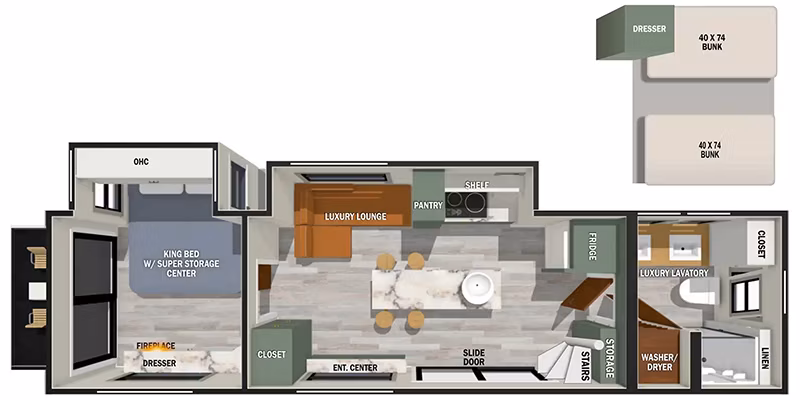 2025 Forest River Ibex RV Suite RVS3 - Image 2