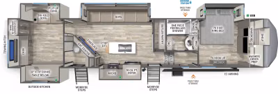2026 Forest River Sandpiper Fifth Wheels 3844QUAD