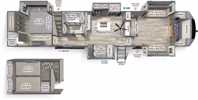 2026 Forest River Sandpiper Fifth Wheels 3990FL 1