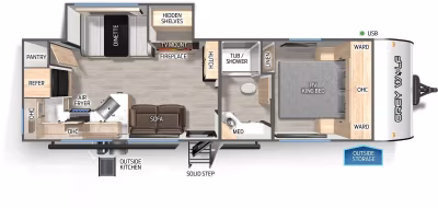 2027 Forest River Cherokee Grey Wolf Travel Trailer 26SS