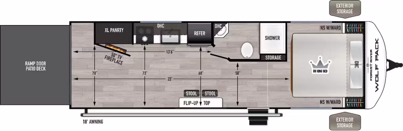 2027 Forest River Cherokee Wolf Pack Limited Travel Trailer 26-13.5 - Image 1