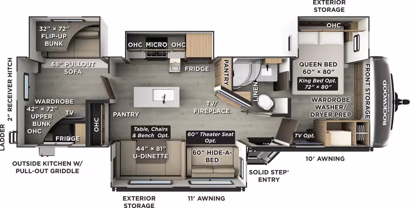 2027 Forest River Rockwood Signature Travel Trailer 8336BH - Image 1