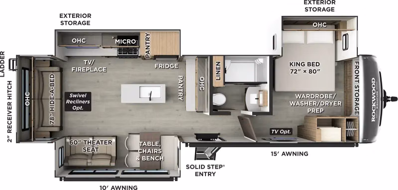 2027 Forest River Rockwood Signature Travel Trailer 8337RL - Image 1